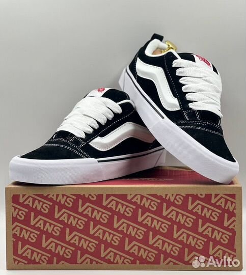 Кеды Vans Knu Skool дутыши черные