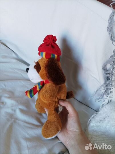 Мягкие игрушки собака, медведь