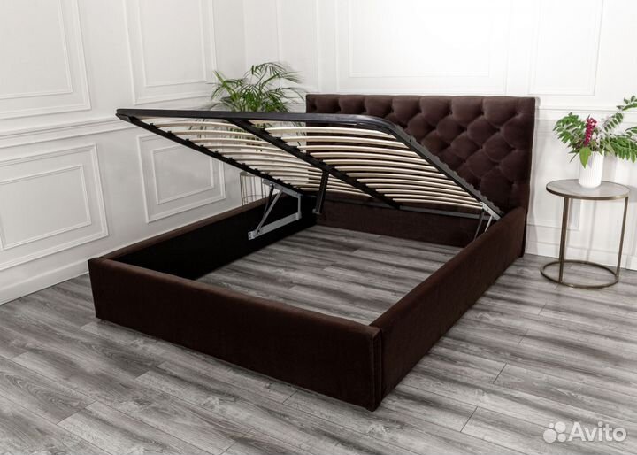 Кровать барокко с подъемным механизмом 140х200