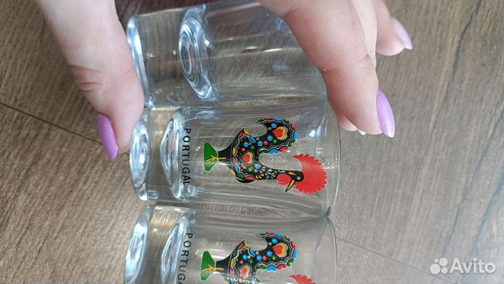 Набор стеклянных стопок рюмок для водки 5 шт