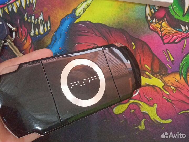 Sony PSP Portable Slim Lite PSP-3000 SSD, чёрная