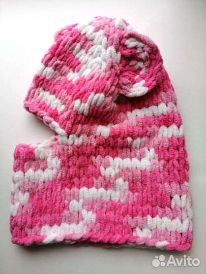 Новая шапка балаклава для девочки 54 56