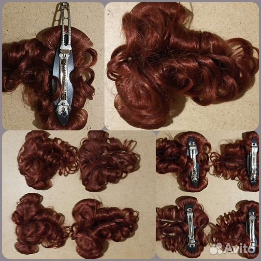 Винтаж.Заколки автомат для трессов, кудри цв.медь