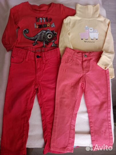 Вещи для девочки 92-110 пакетом