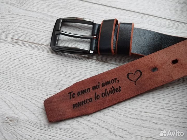 Эксклюзивный кожаный ремень ручной работы