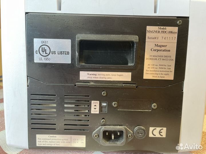 Счетчик банкнот Magner 35dc 10 keys