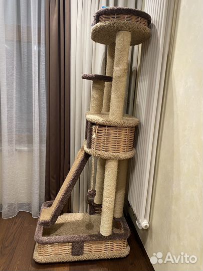 Когтеточка домик для кошки бу