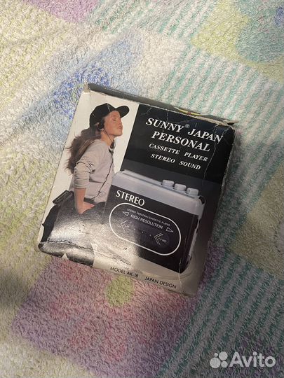 Винтажный японский кассетный плеер