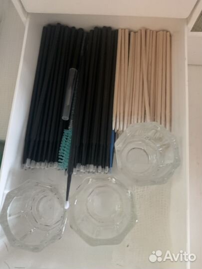 Кисти для макияжа/стаканчики/расходники бровиста