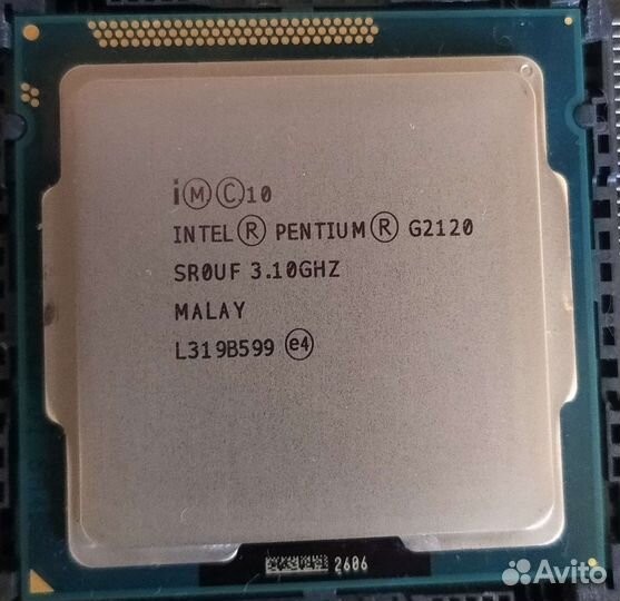 Процессор intel pentium g2120 srouf 3.10 ghz