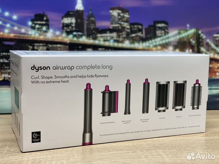 Стайлер Dyson HS05 AirWrap Complete Long Фуксия