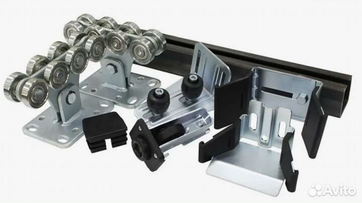 Комплект для откатных ворот alutech неоцинк ш 5,3м