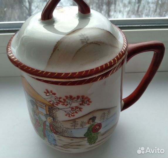 Заварочная кружка в стиле шинуазри (Грузино)