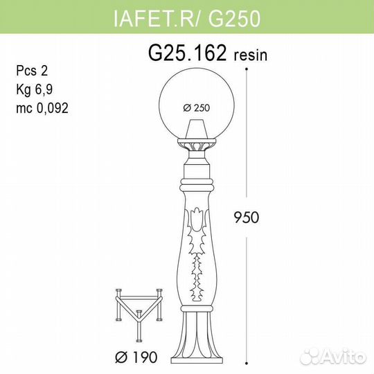 Столб металлический и пластиковый уличный