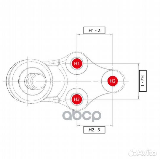 Шаровая опора CB0455L CTR