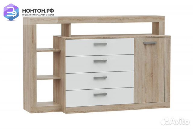 Комод Ангара сонома / белый