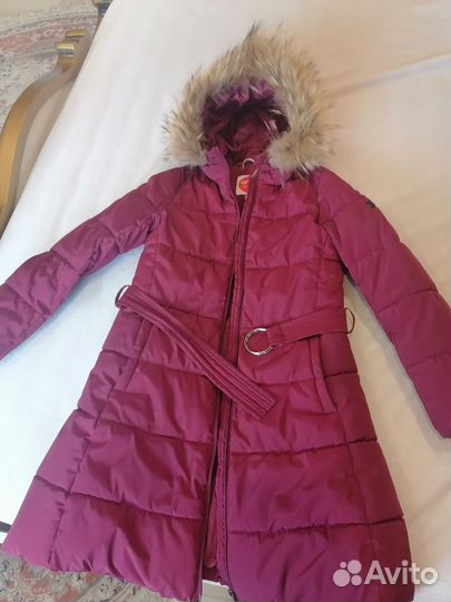 Пуховик зимний для девочки 158