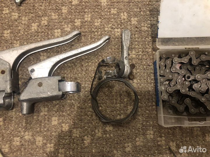 Тормозные ручки, манетка, цепь