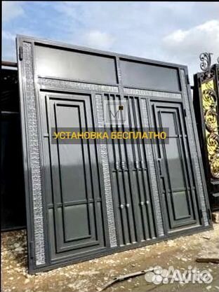 Ворота с элементами ковки на заказ