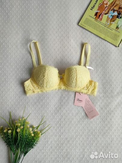 65А Бюстгалтер жёлтый новый Boux Avenue