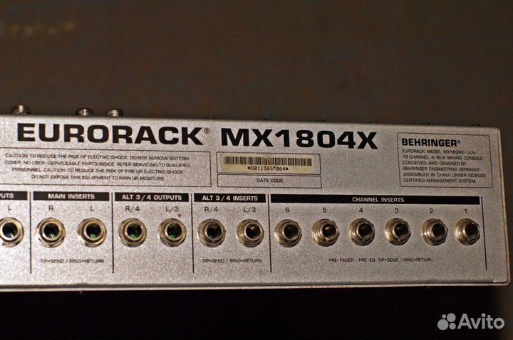 Behringer 1804mx