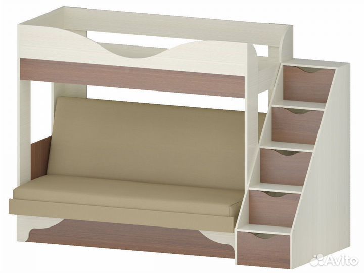 Кровать двухъярусная Латте 77-01