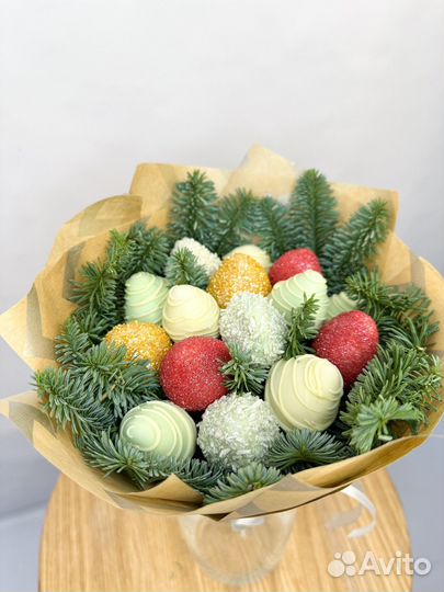 Букеты из клубники в шоколаде