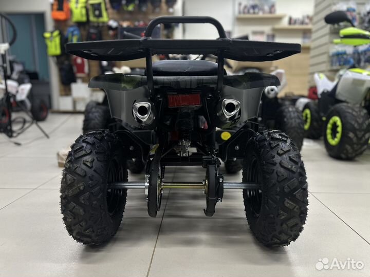 Детский квадроцикл Grizlik Х16 PS зеленый камуфляж