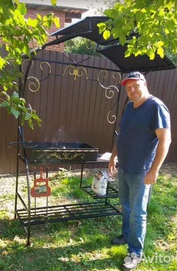Мангал с печкой