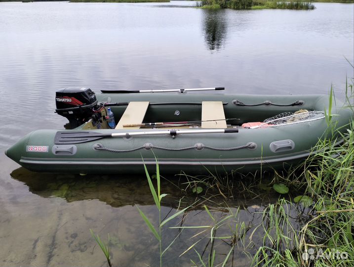 Лодка пвх кайман+ мотор Тохатсу 18