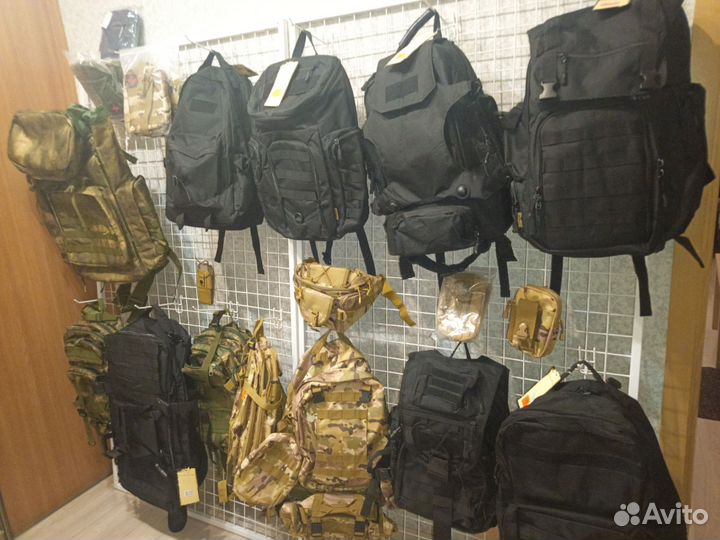 Рюкзаки, сумки, ремни туристические, тактические