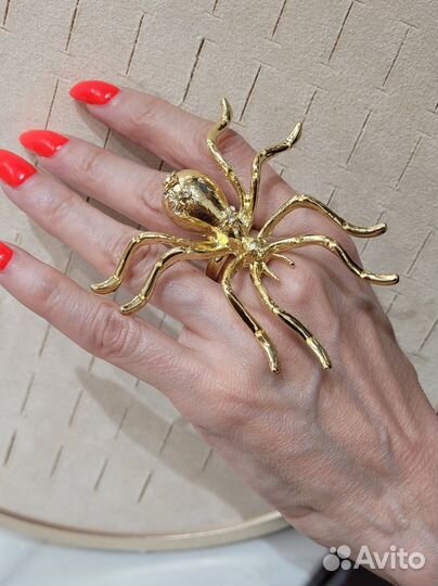 Стильное крупное кольцо Паук Zara Style
