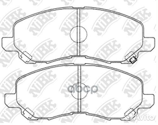 Колодки тормозные дисковые перед PN3469 NiBK