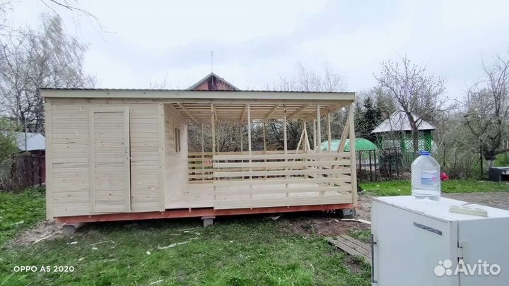 Хозблоки с дровником 6х3м