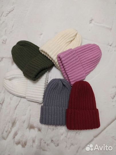 Шапка вязаная тыковка, ручная работа