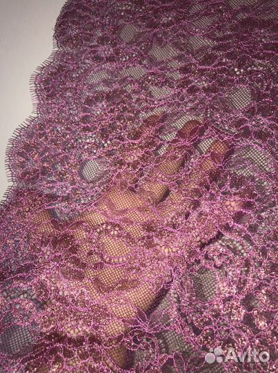 Кружево стрейч бордовый малиновый вишневый золото