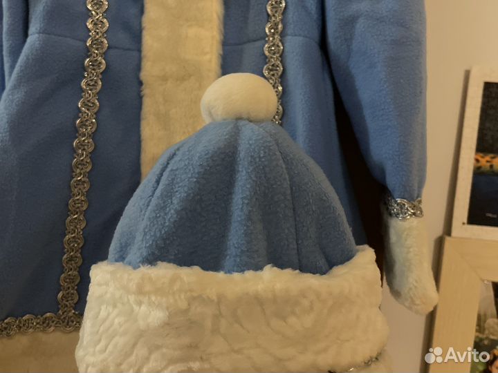 Костюм Снегурочки на 7-8 лет