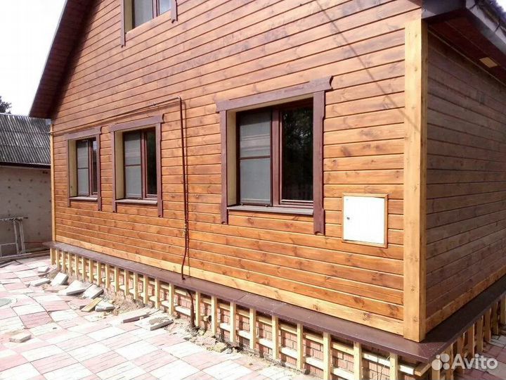 Отделка деревянных домов и бань