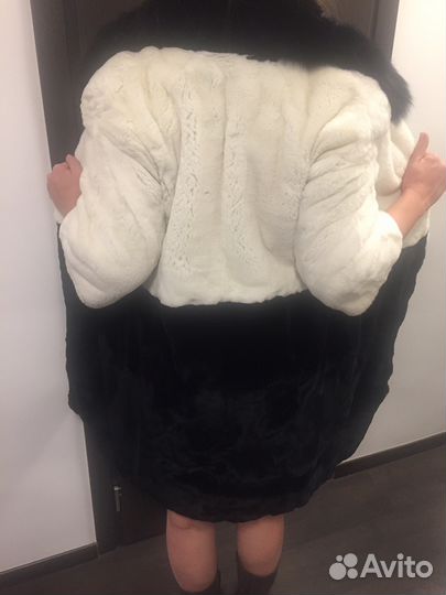 Шуба норка/кролик