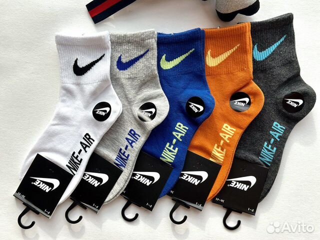 Женские, мужские носки Nike, 5 пар, размер 36-41