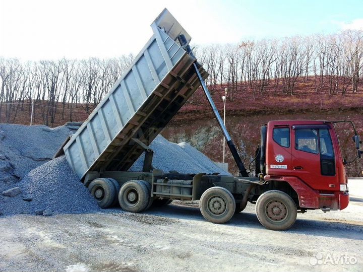 Щебень \ Земля гранитный дренажный от трех кубов