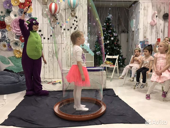 Шоу мыльных пузырей