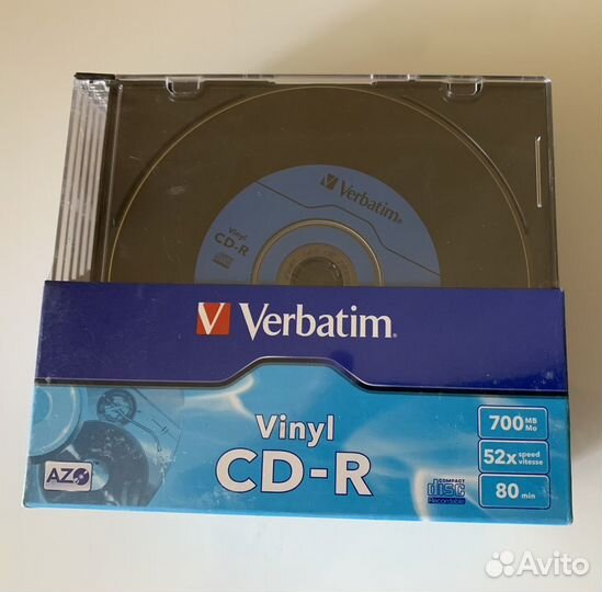 Болванка cd-r Vinyl Verbatim для аудио