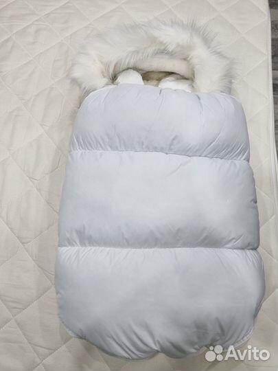 Конверт на выписку зимний с натуральным мехом