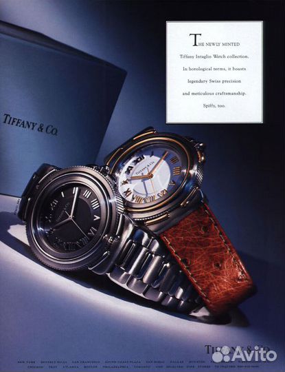 Оригинал Роскошные Tiffany&Co. Intaglio Золото