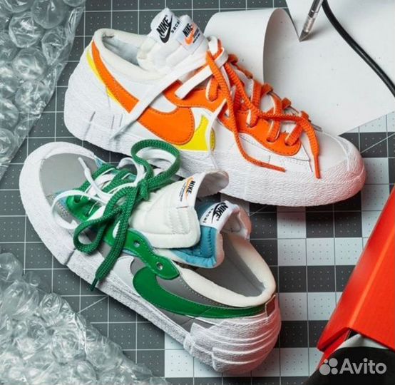 Nike x Sacai Blazer Low две расцветки