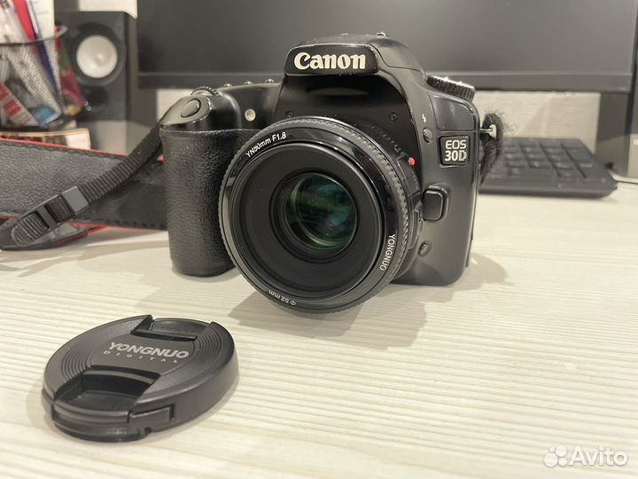 Зеркальный фотоаппарат canon 30d и yongnuo 50mm