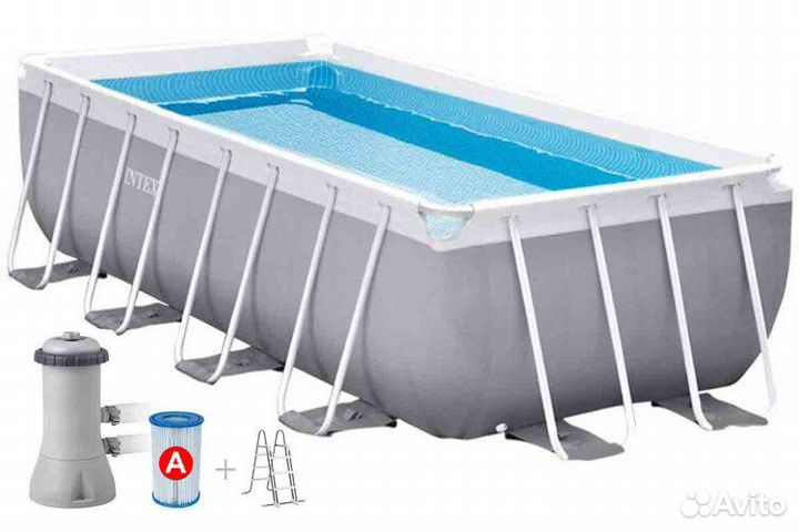 Бассейн каркасный 400*200*122 см