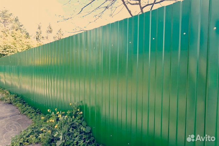 Забор из профнастила