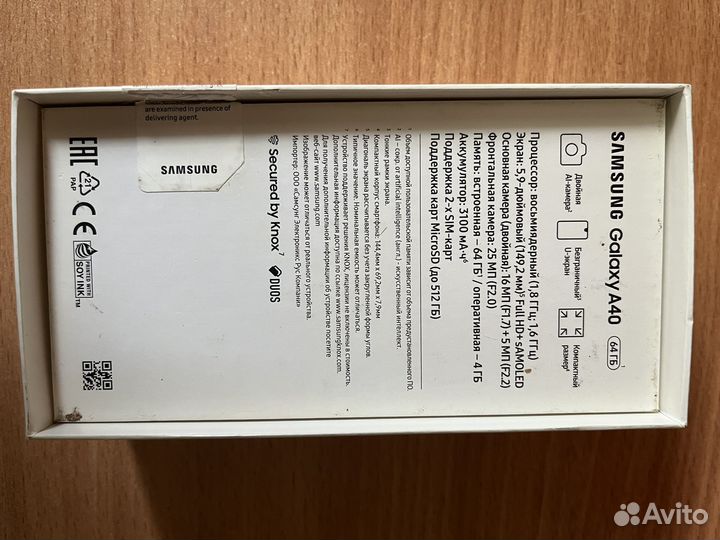 Samsung Galaxy A40, 4/64 ГБ